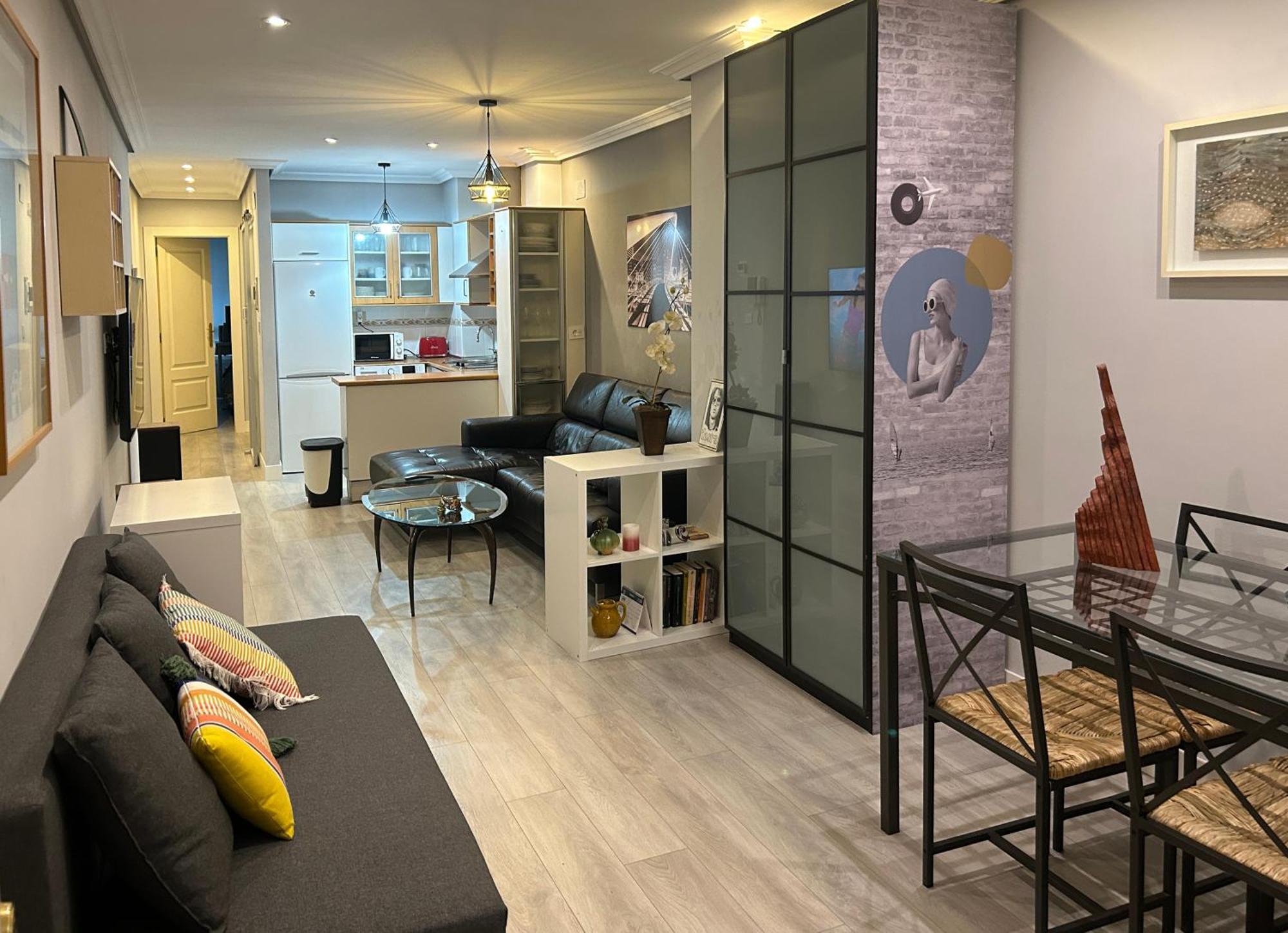 Apartamento Frente Al Guggenheim. Urbanizacion De Lujo En El Centro Bilbao Eksteriør billede